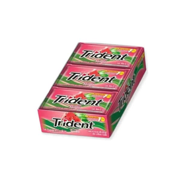 Chicles Trident Sandia Dis x18un