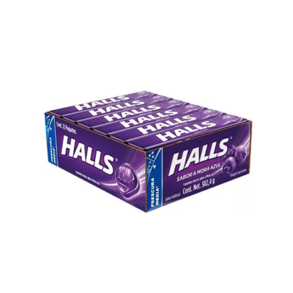 Halls Mora Azul Dis x12un