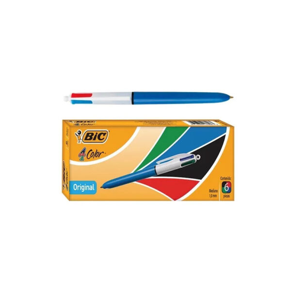 Lapiz Bic 4 Colores x6