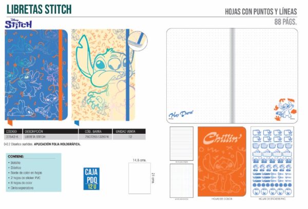 Libreta Stitch Ascott - Imagen 2