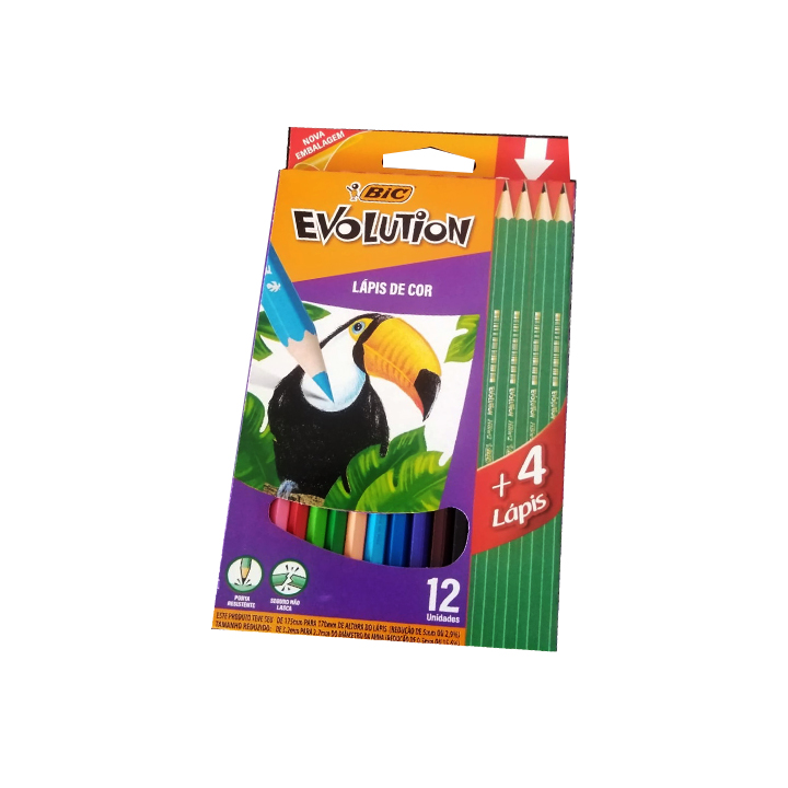lapices colores evolution bic x12 4 HB