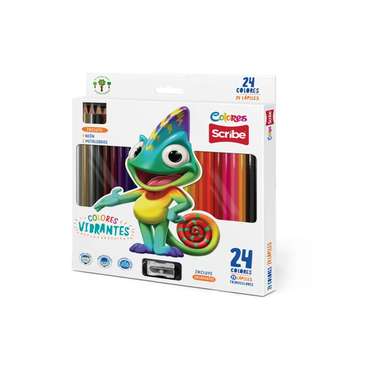 lapices scribe 24 colores